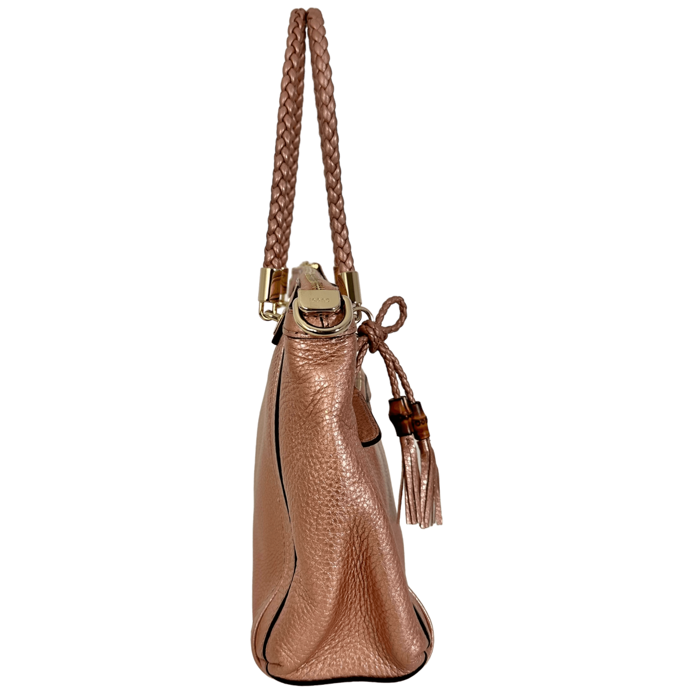 Metallic Pink Bamboo Tote
