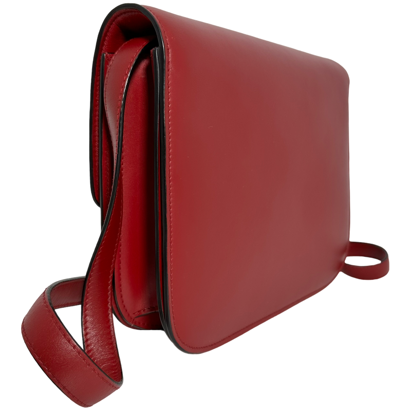 Medium Classic Bag in Box Calfskin Red
