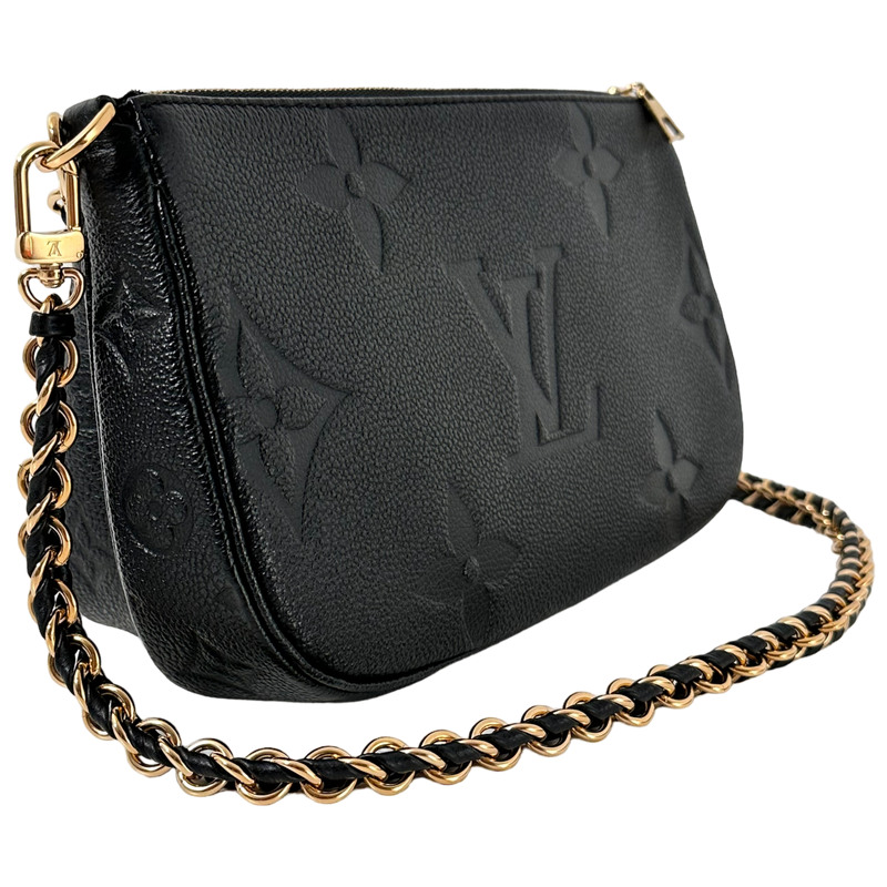 Black Monogram Empreinte Leather Multi Pochette