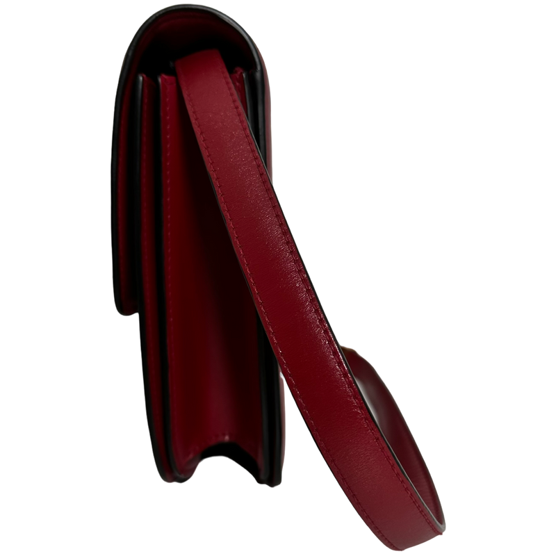 Medium Classic Bag in Box Calfskin Red