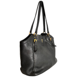 Dark Charcoal Vitello Daino Hobo Tote