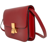 Medium Classic Bag in Box Calfskin Red