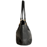 Dark Charcoal Vitello Daino Hobo Tote
