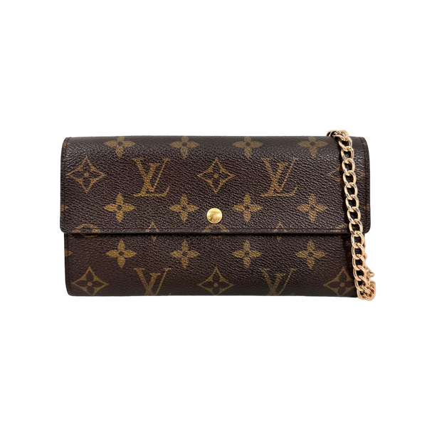 Monogram Wallet with Chain