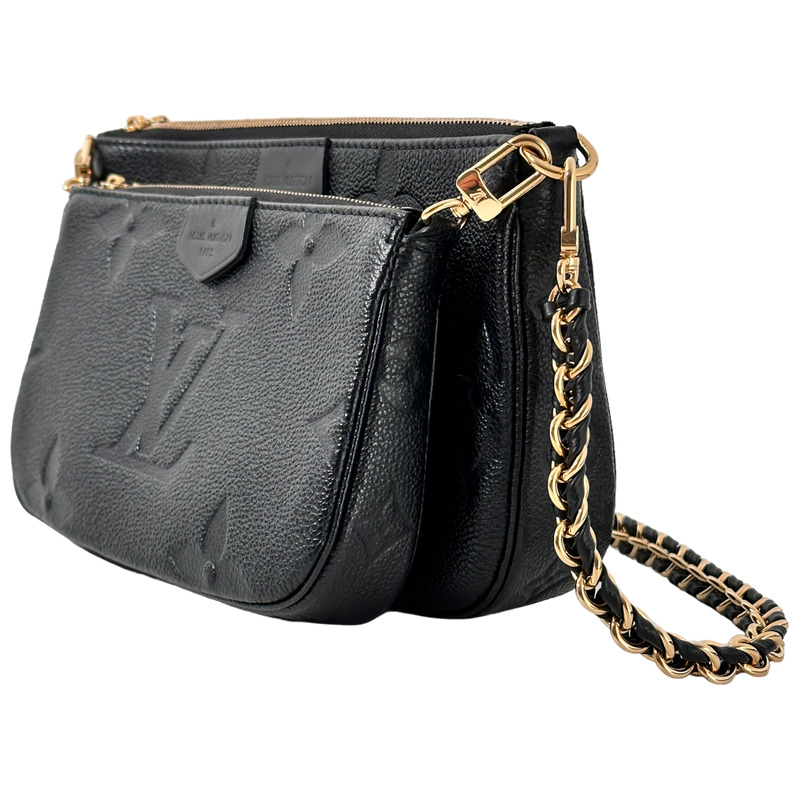 Black Monogram Empreinte Leather Multi Pochette