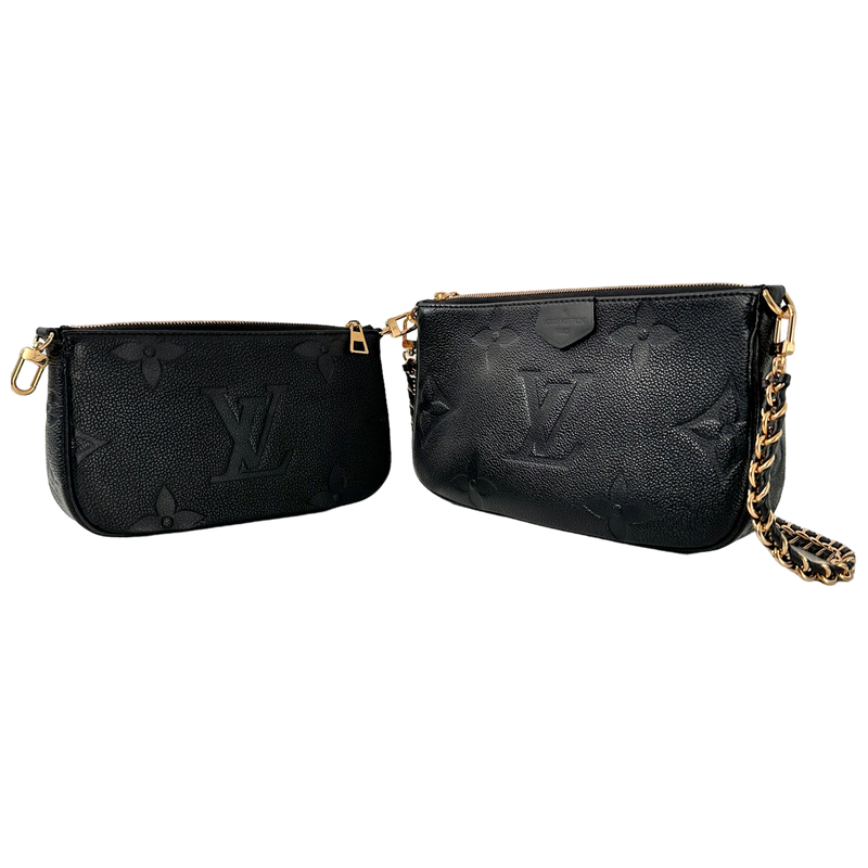 Black Monogram Empreinte Leather Multi Pochette