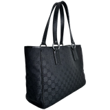 Black GG Web Tote