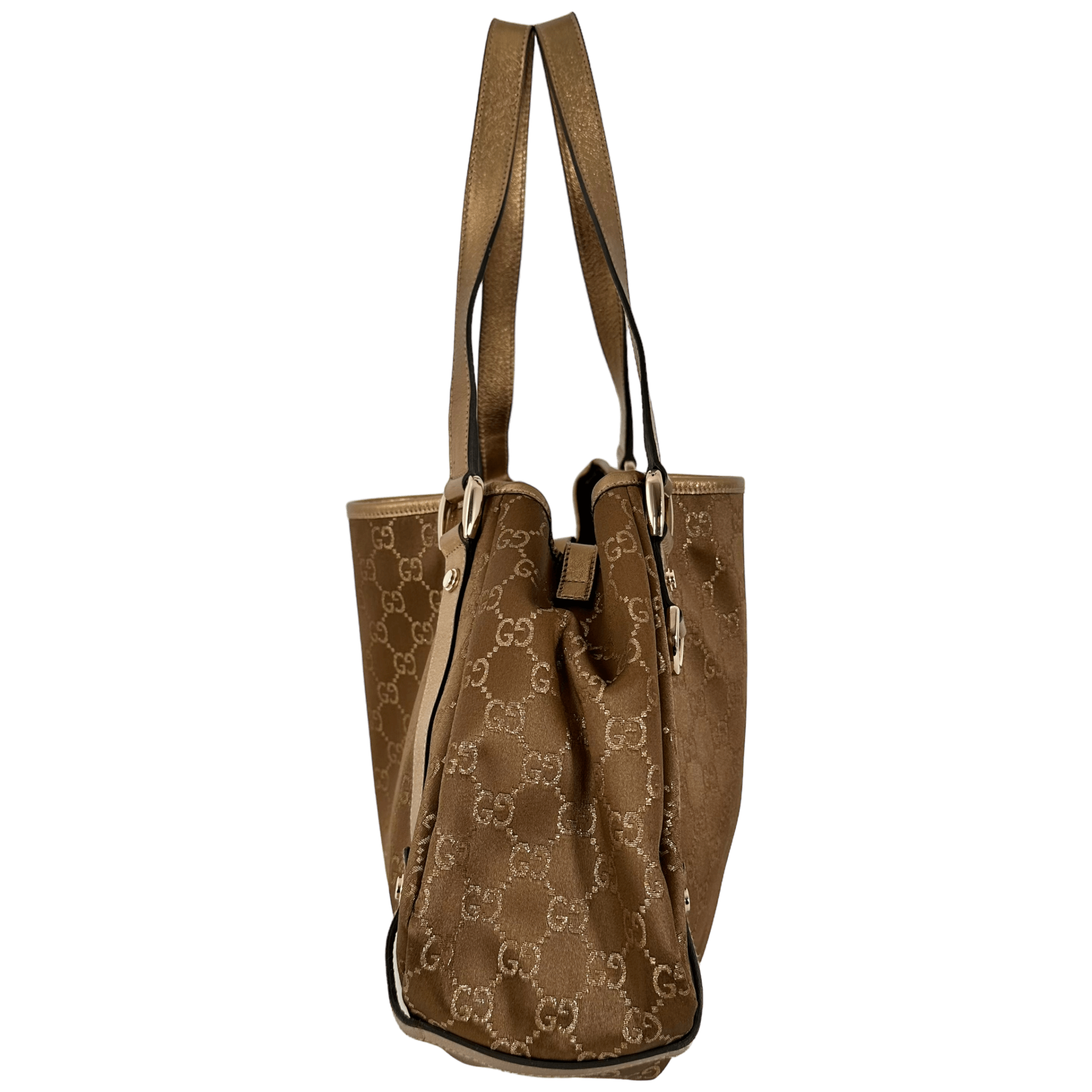 Gold GG Web Shoulder Bag