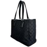 Black GG Web Tote