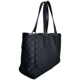 Black GG Web Tote