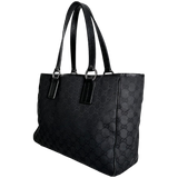 Black GG Web Tote