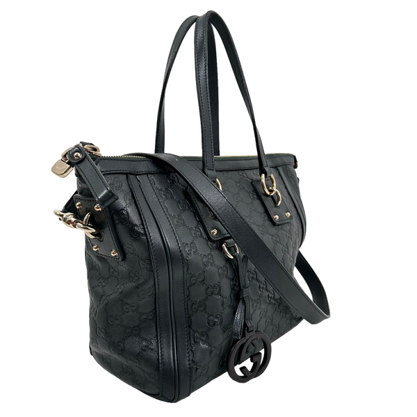 Guccissima Dark Seaweed Green Tote