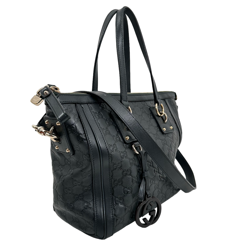 Guccissima Dark Seaweed Green Tote