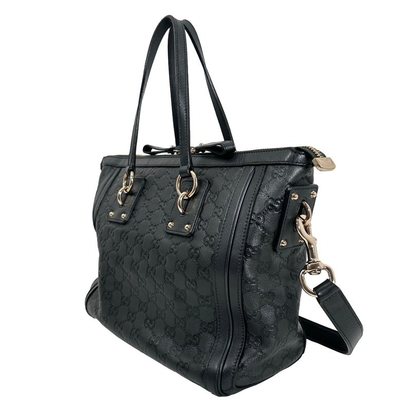 Guccissima Dark Seaweed Green Tote