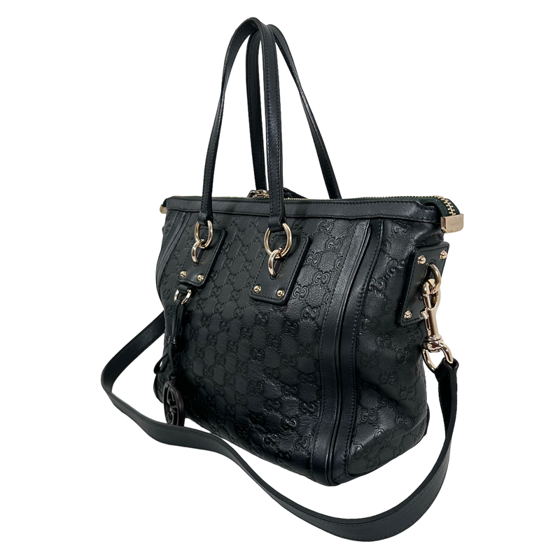 Guccissima Dark Seaweed Green Tote