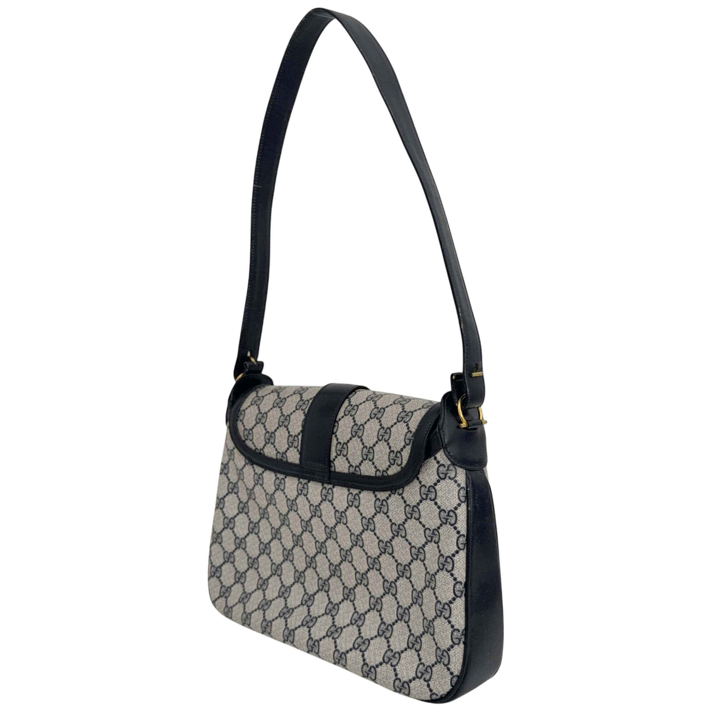 Navy GG Supreme Shoulder Bag