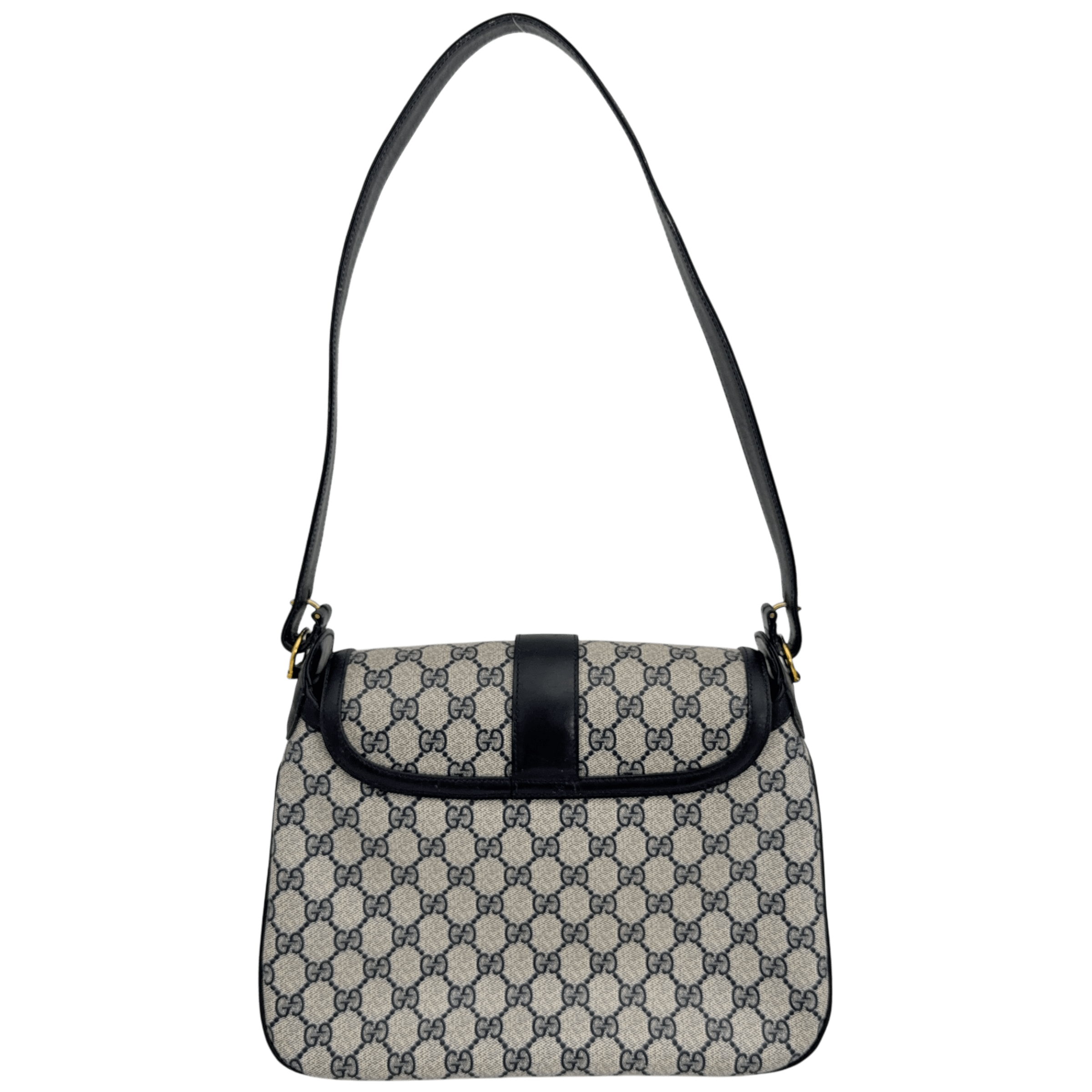 Navy GG Supreme Shoulder Bag