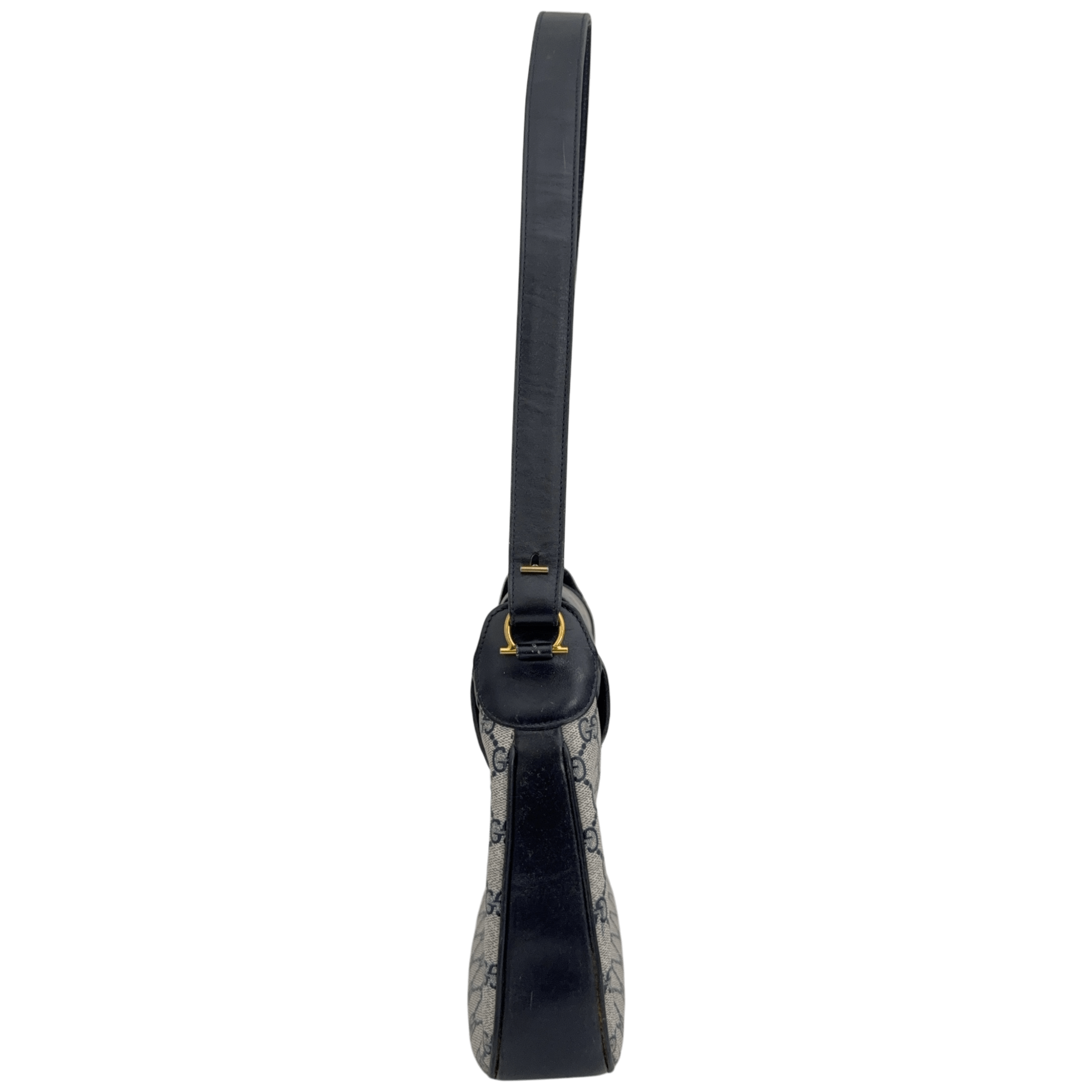Navy GG Supreme Shoulder Bag