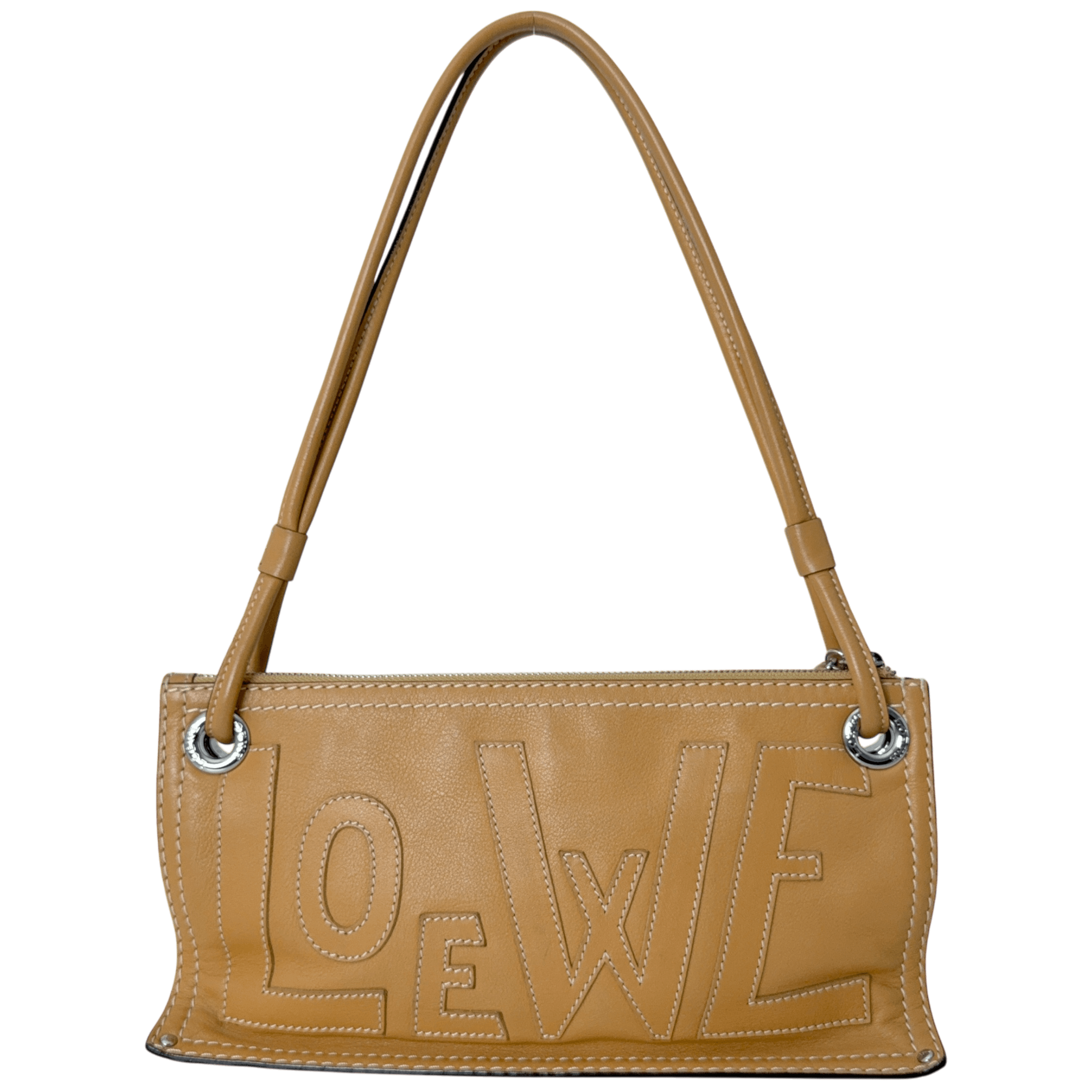 Anagram Patch Shoulder Bag
