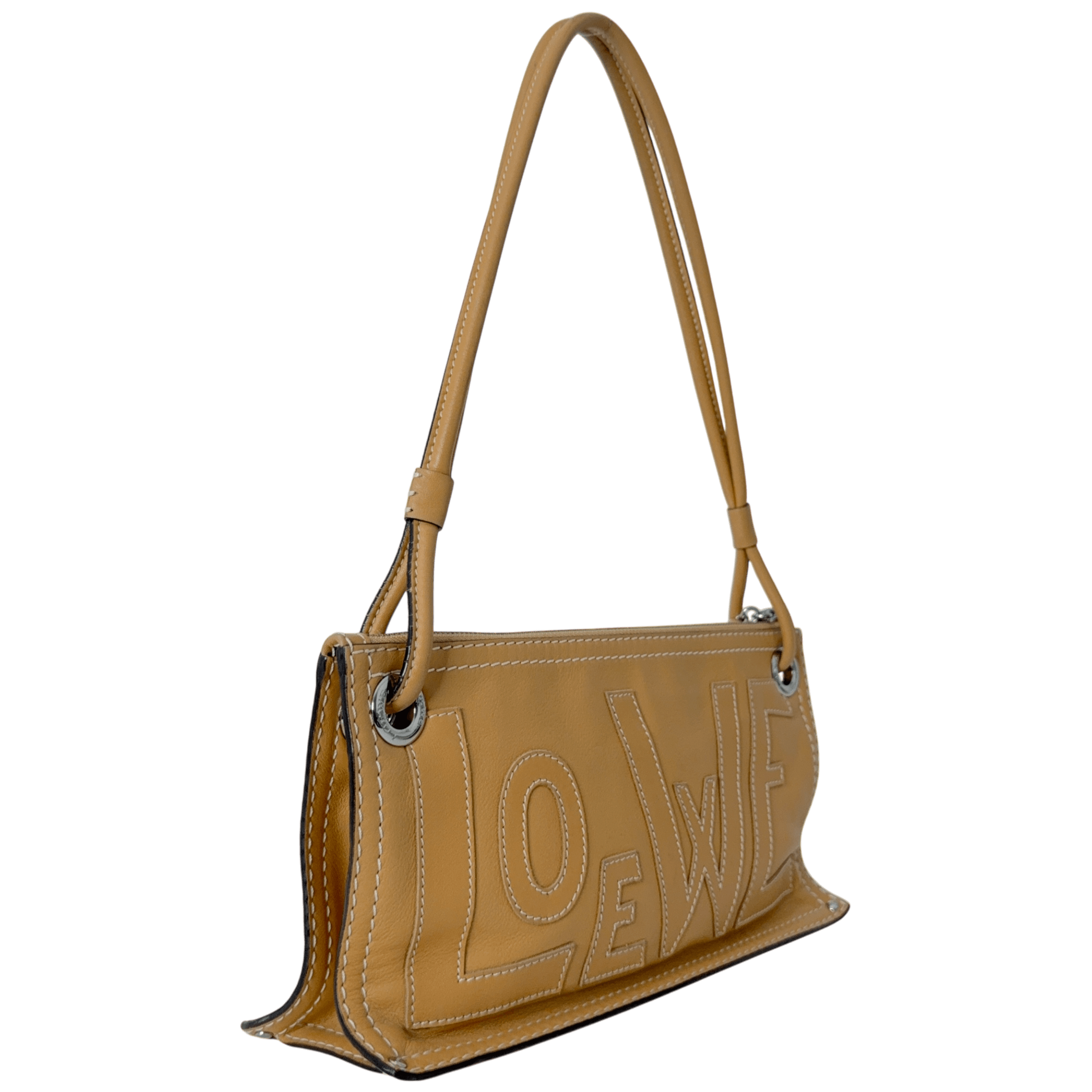 Anagram Patch Shoulder Bag