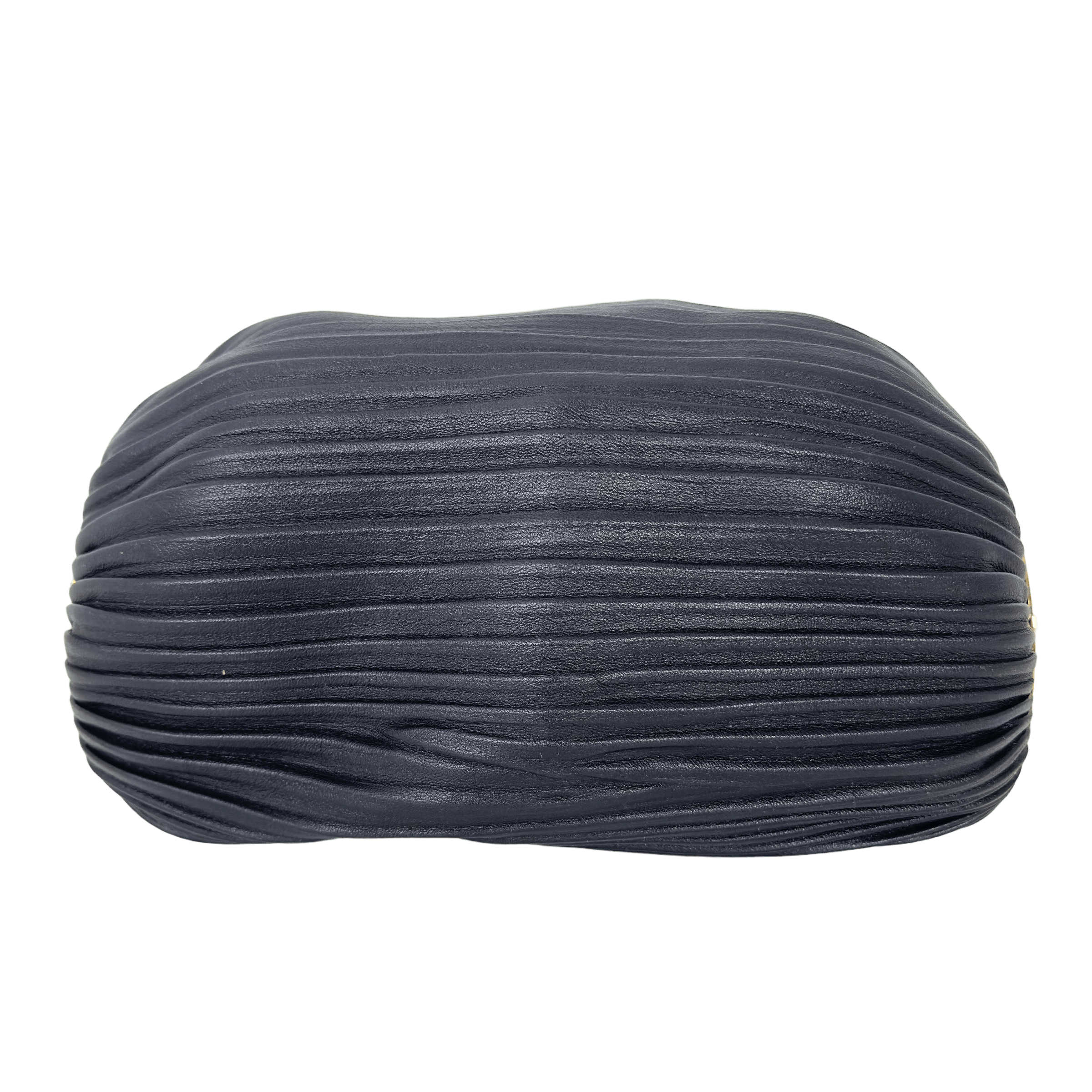 Black Leather Bracelet Pouch