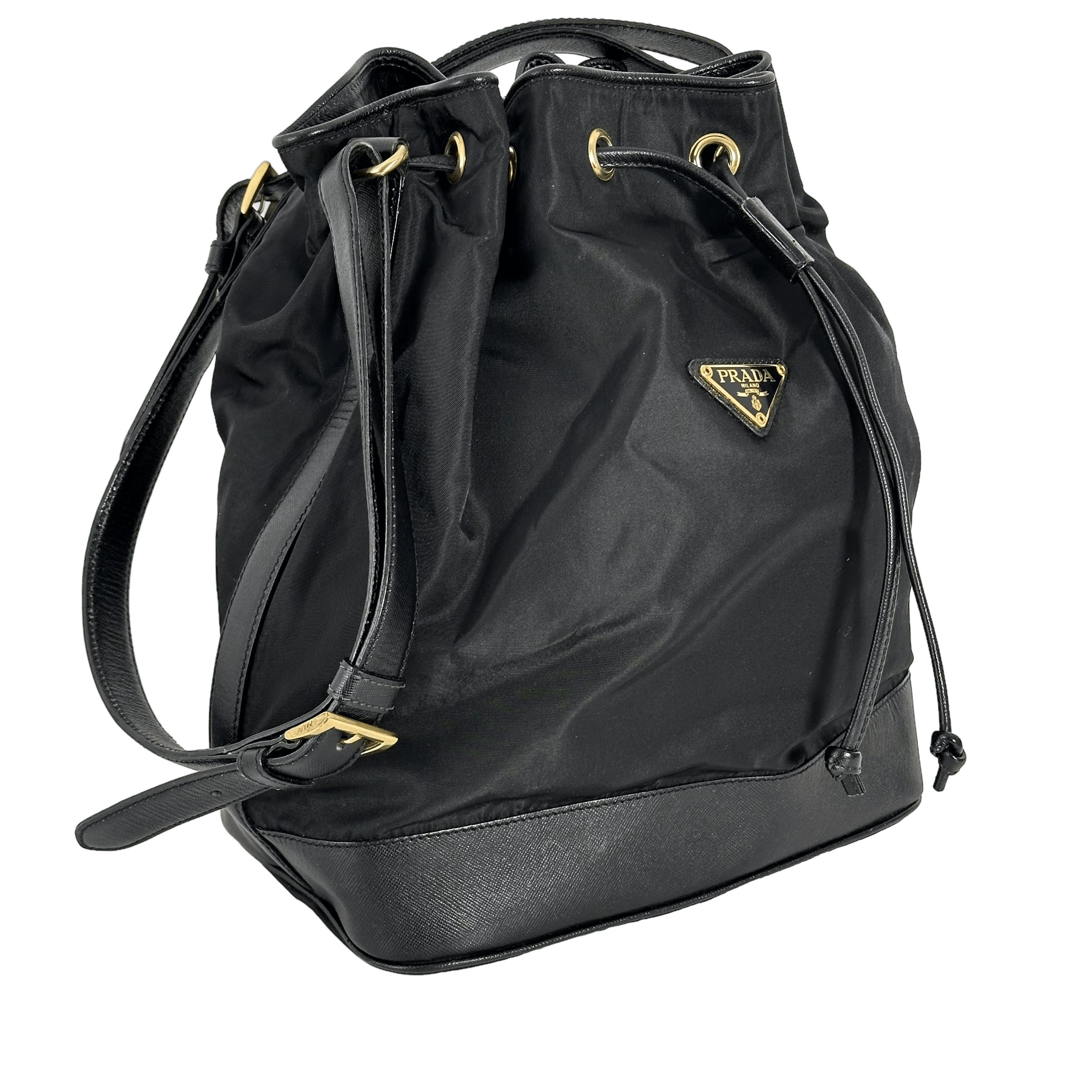 Nylon Tessuto Bucket Bag