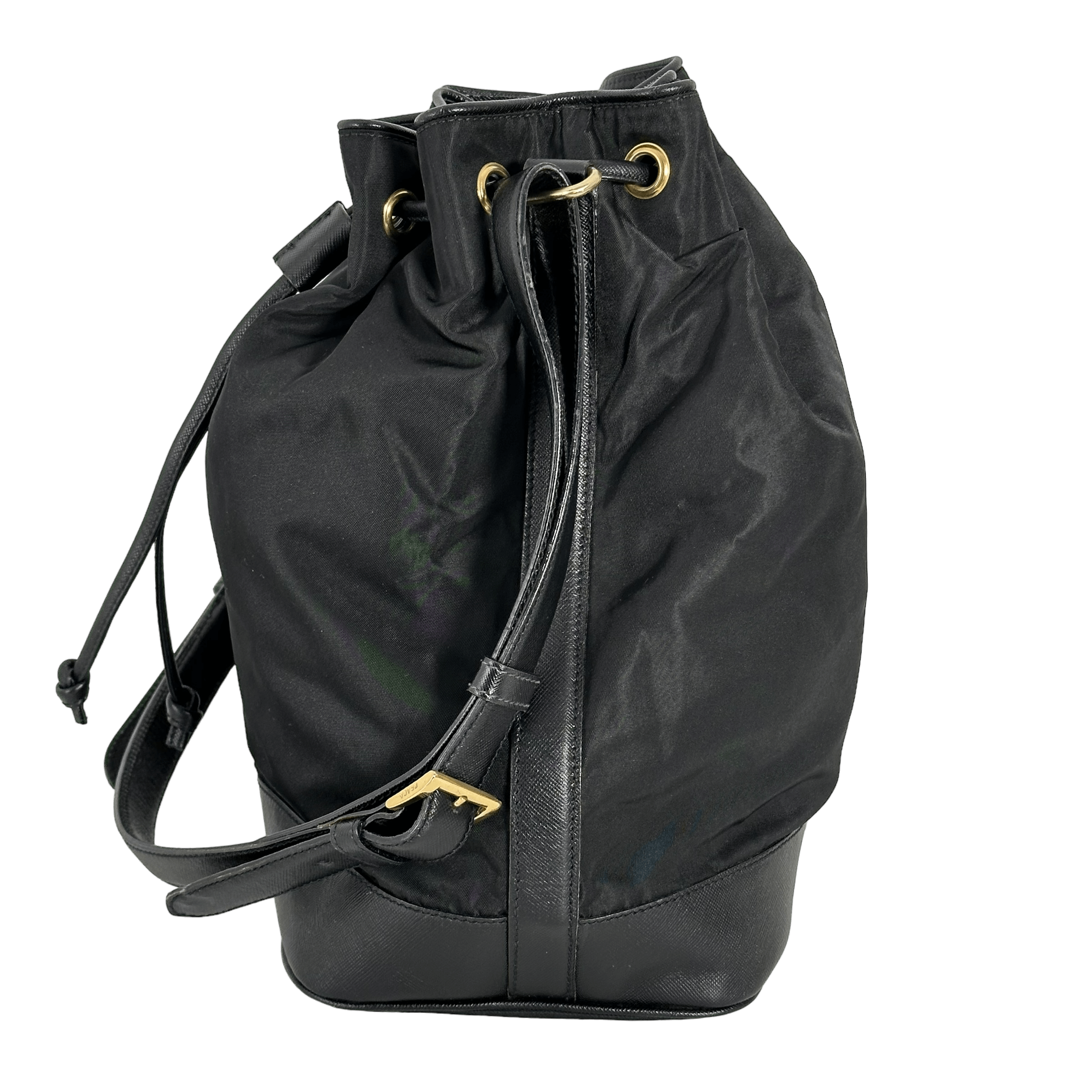 Nylon Tessuto Bucket Bag