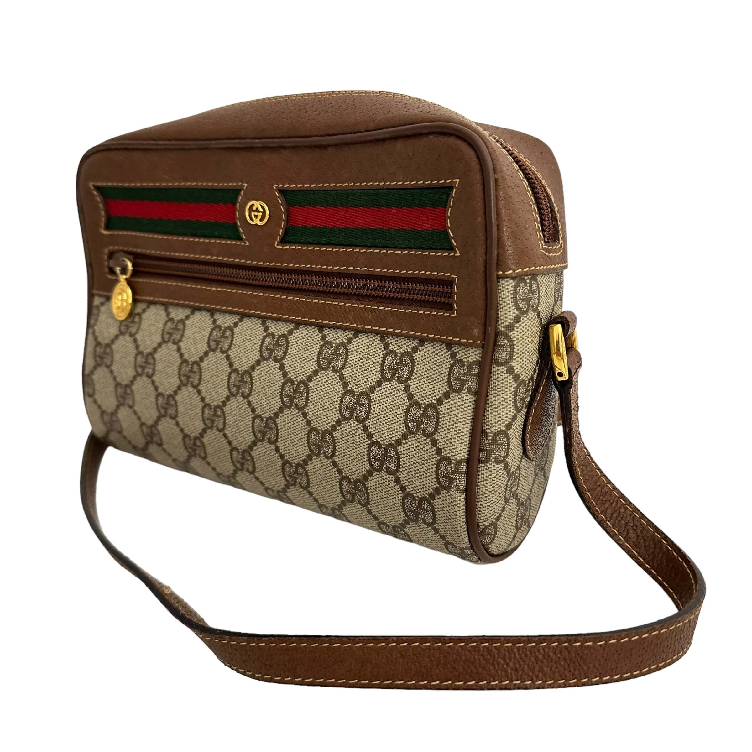 Brown GG Supreme Crossbody