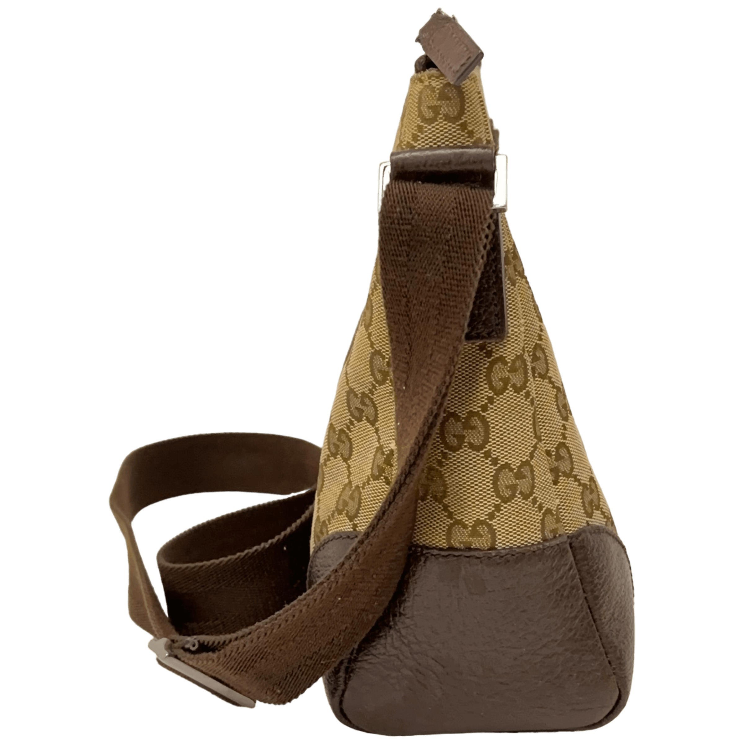 Brown GG Web Crossbody
