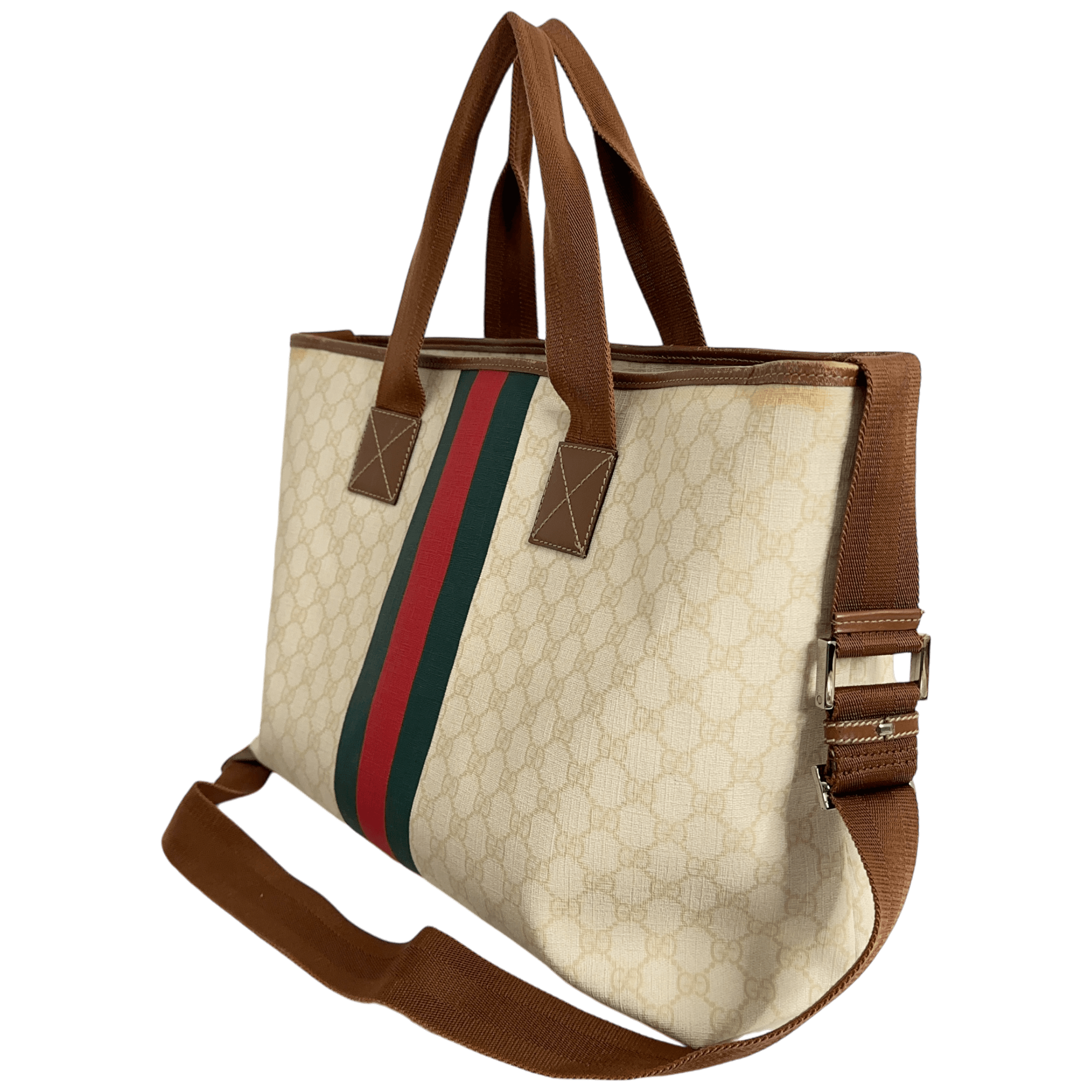 White GG Travel Bag