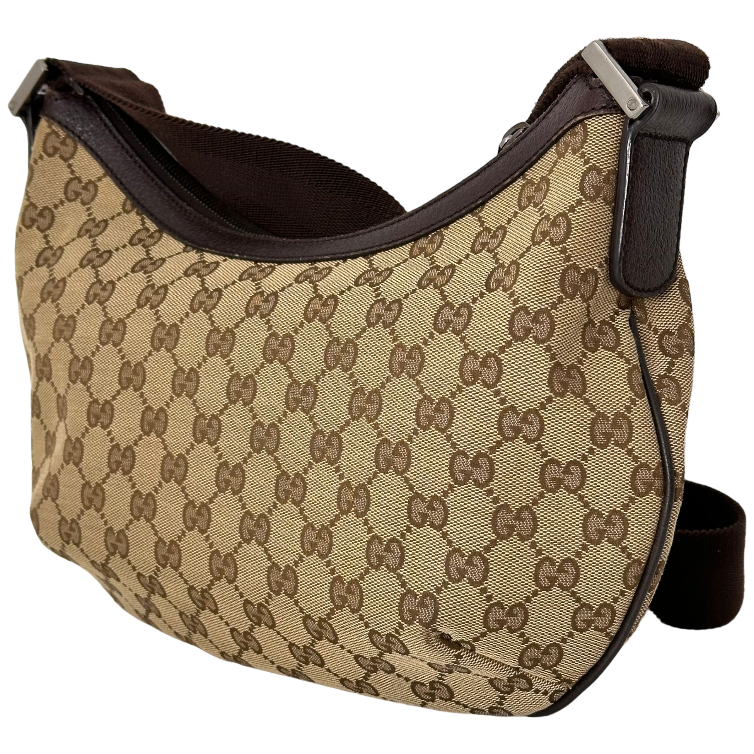 GG Web Brown Messenger Bag