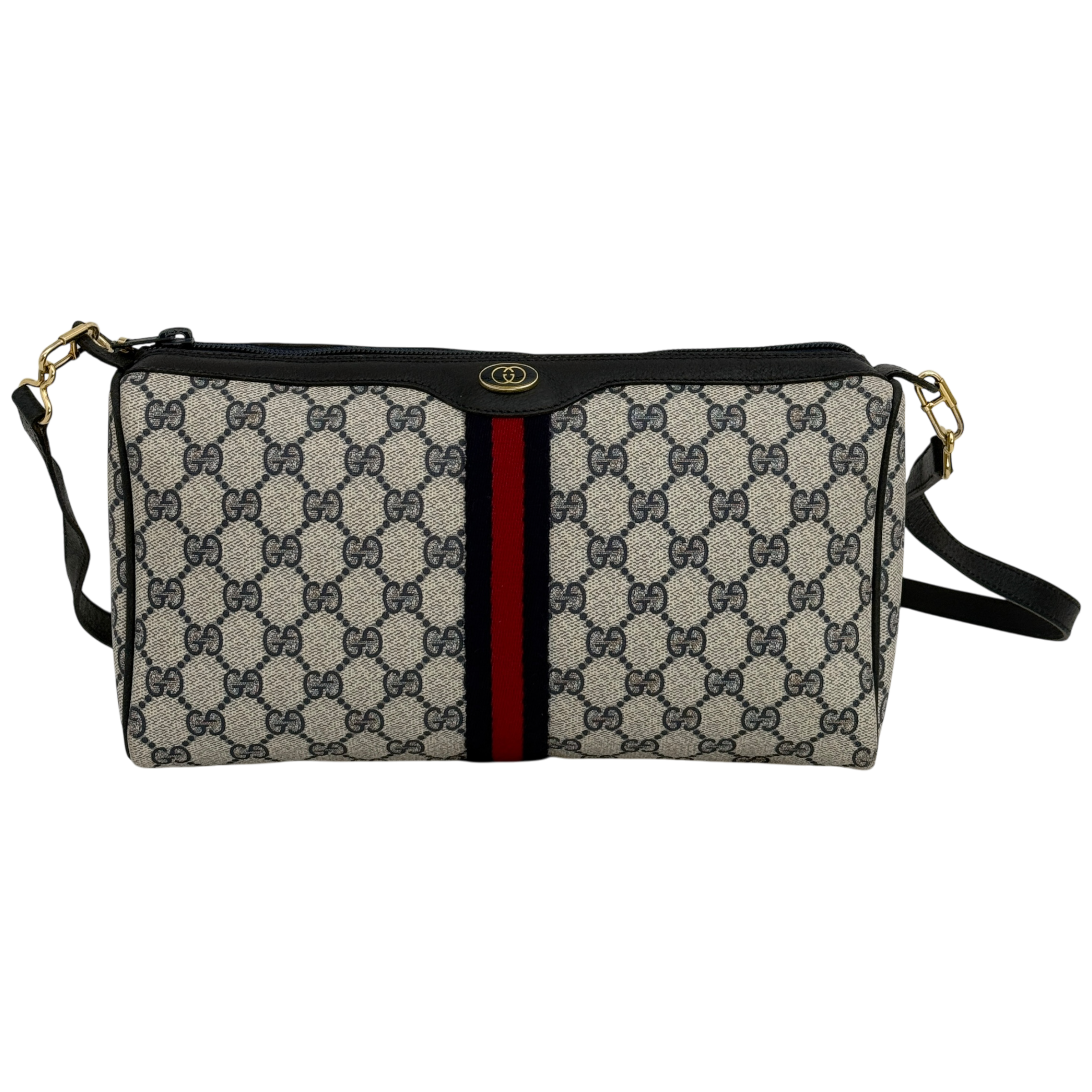 Navy GG Supreme Crossbody