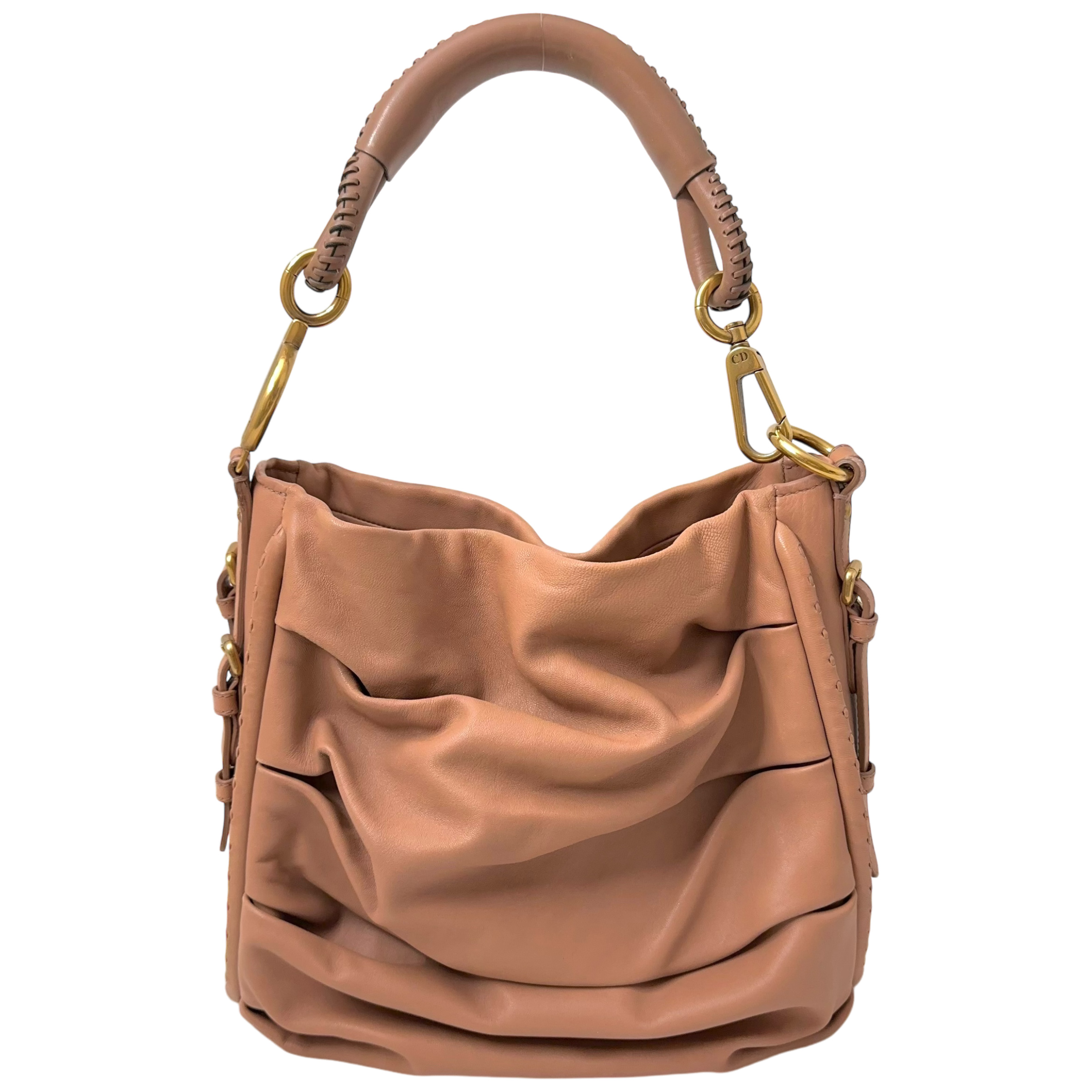 CD Soft Pink Calfskin Shoulder Bag