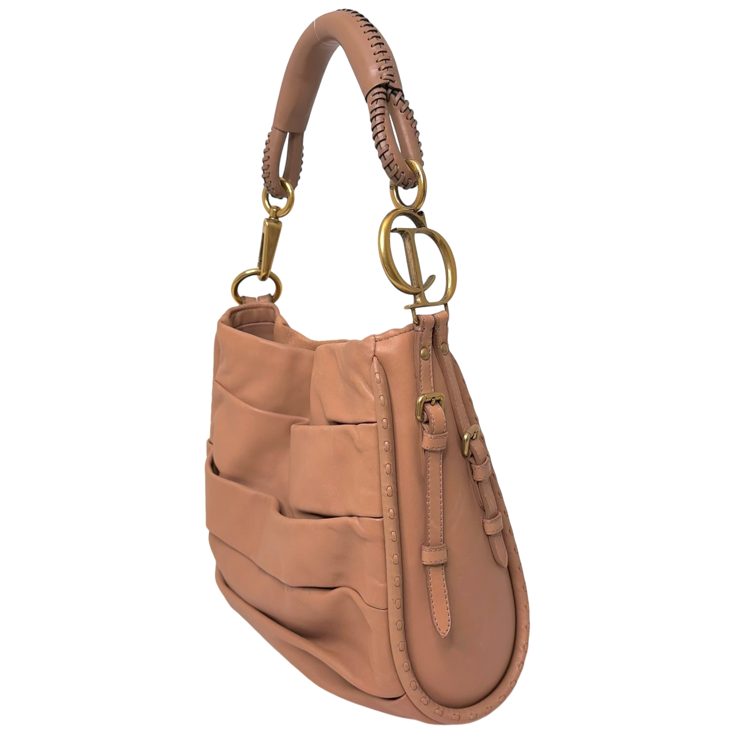 CD Soft Pink Calfskin Shoulder Bag