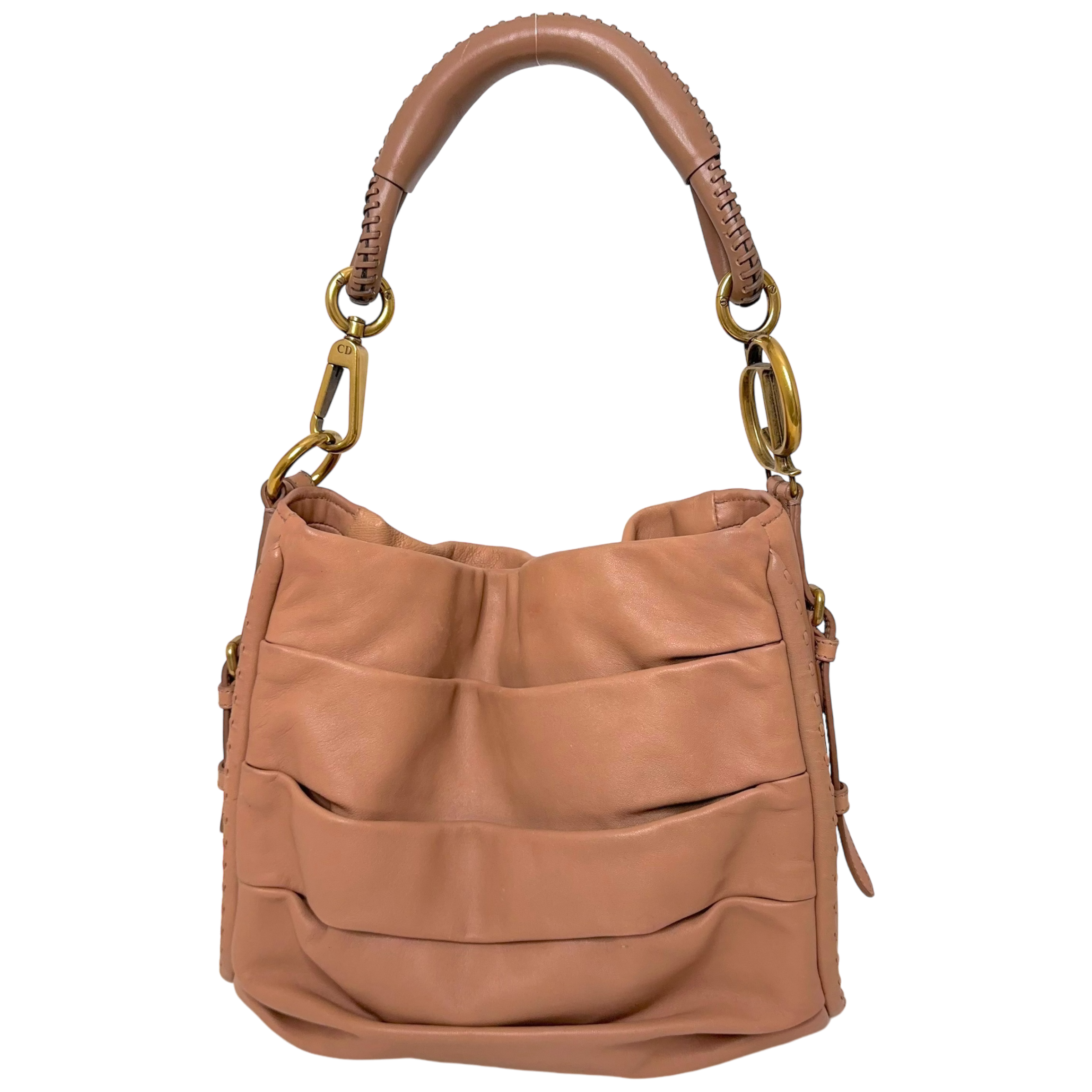 CD Soft Pink Calfskin Shoulder Bag