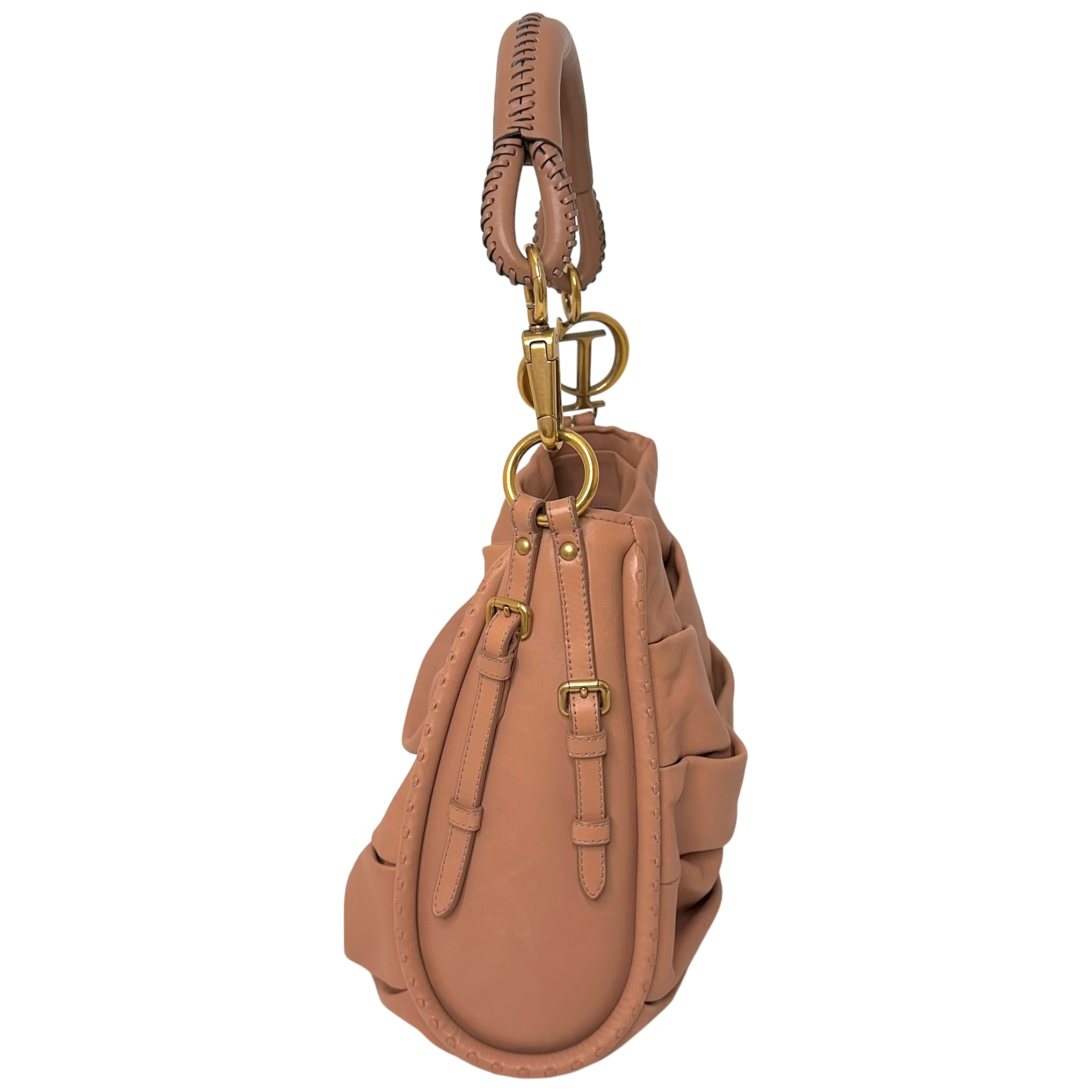 CD Soft Pink Calfskin Shoulder Bag