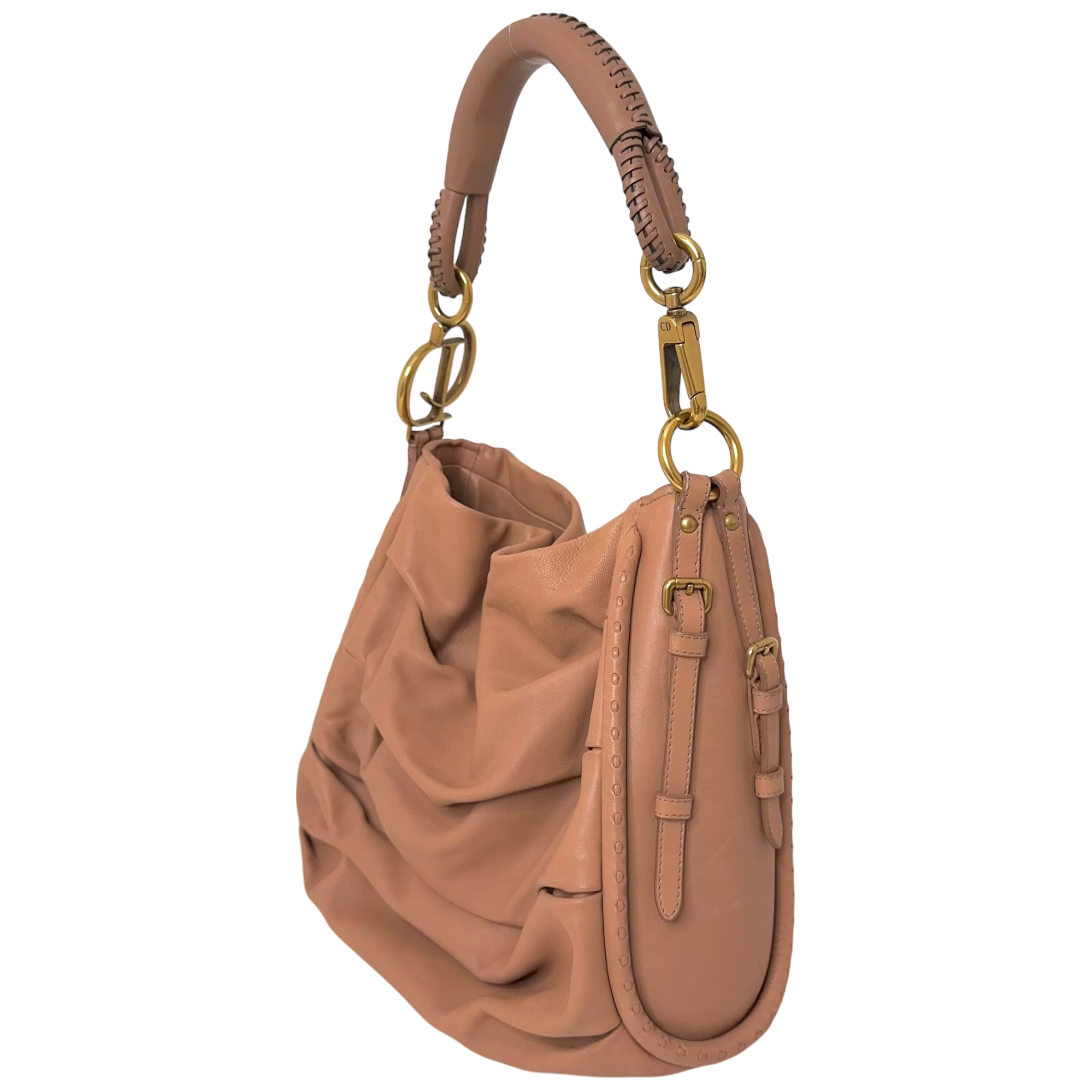CD Soft Pink Calfskin Shoulder Bag