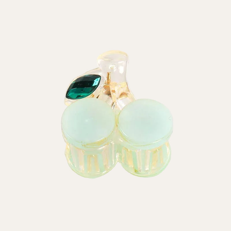 MINTY CHERRY HAIR CLAW CLIPS
