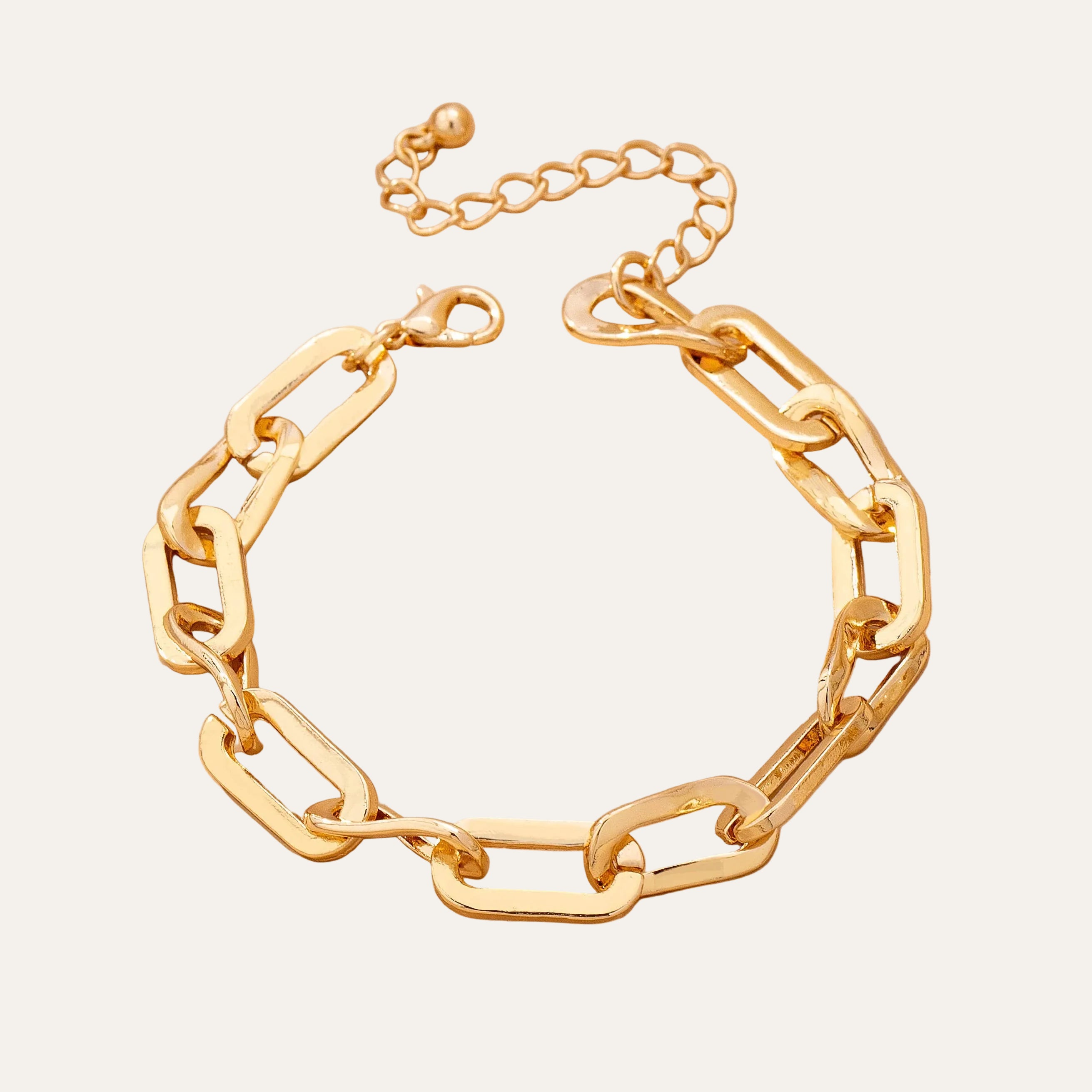 Bold Chunky Gold Link Bracelet