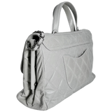 Grey Convertible Boy Aged Calfskin Tote