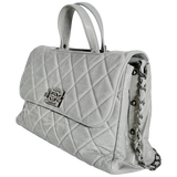 Grey Convertible Boy Aged Calfskin Tote