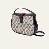 Navy and Red GG Web Crossbody