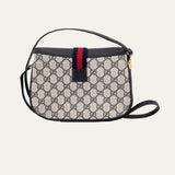 Navy and Red GG Web Crossbody