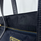 Dark Navy Nylon Tessuto Tote
