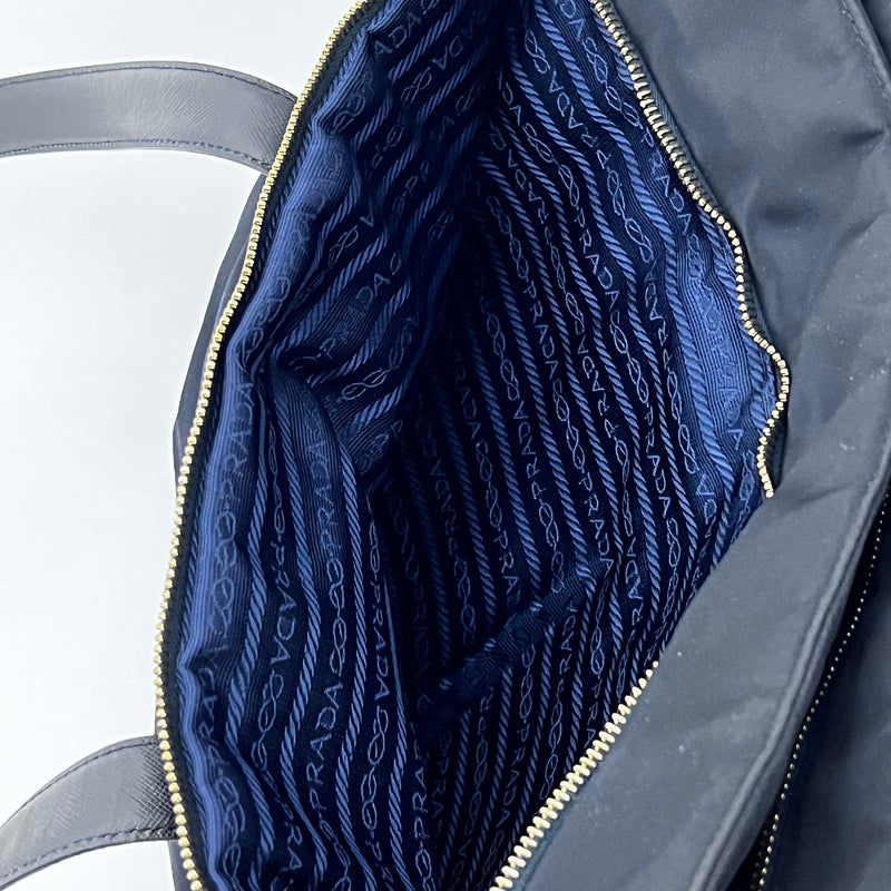 Dark Navy Nylon Tessuto Tote