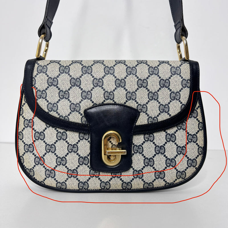 Vintage GG Web Twist Lock Shoulder Bag