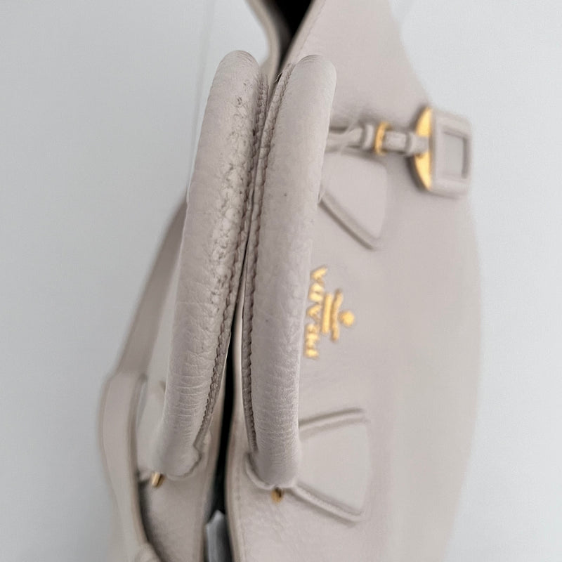 White Vitello Daino Tote