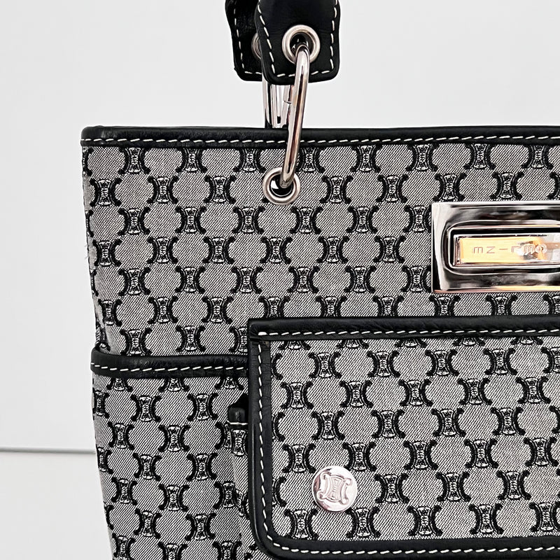 Navy Macadam Mini Tote