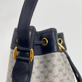 Navy GG Supreme Bucket Bag