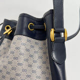 Navy GG Supreme Bucket Bag